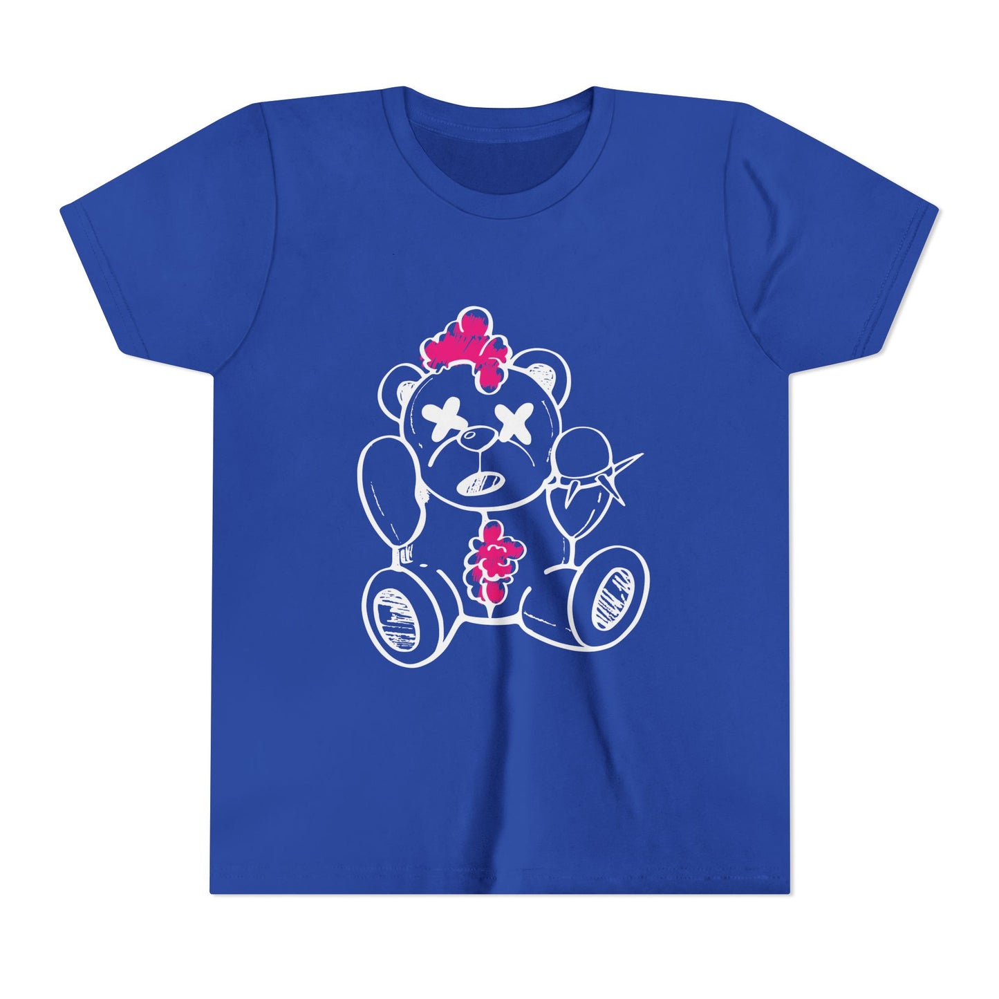 Pink Chaos Bear Kids Short Sleeve Tee