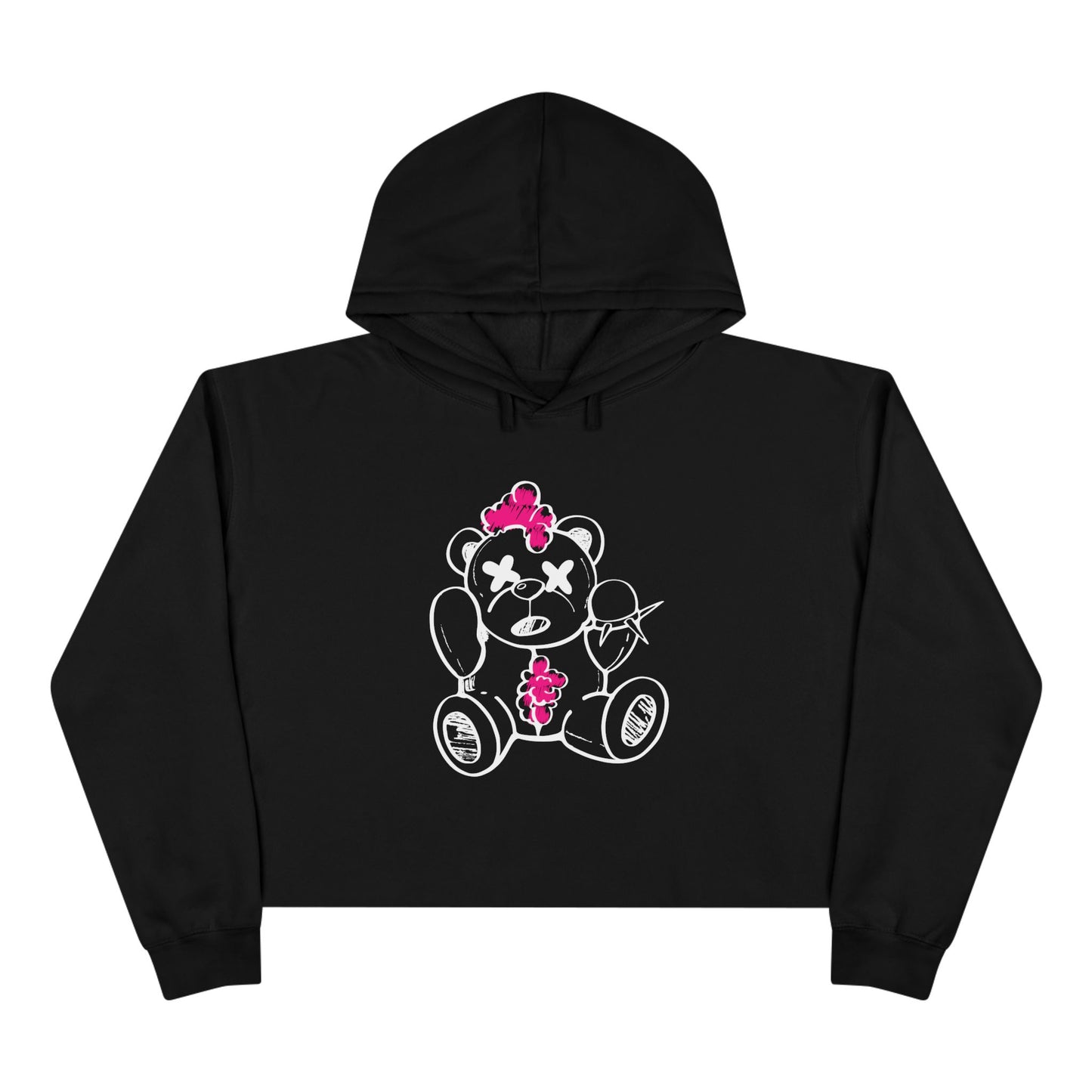 Chaos Bear Women's Crop Hoodie