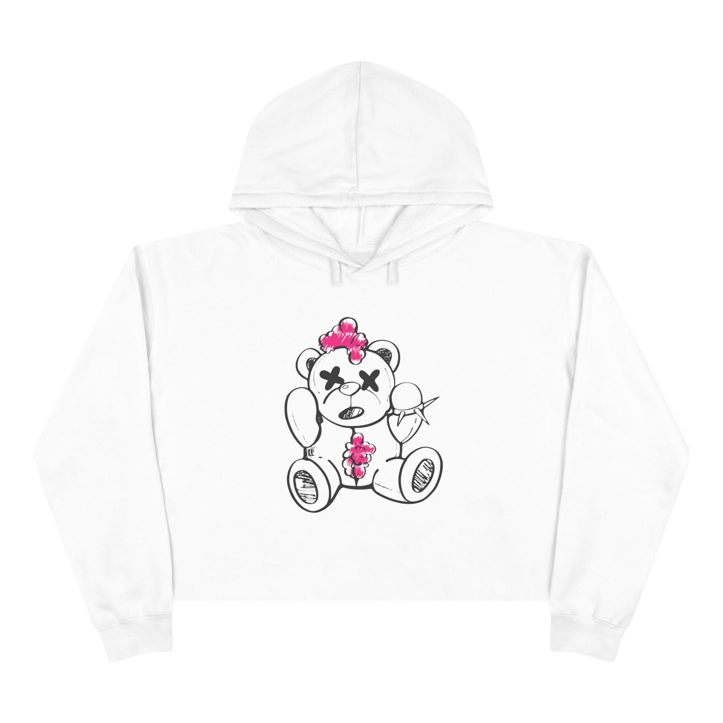 Chaos Bear Women's Crop Hoodie