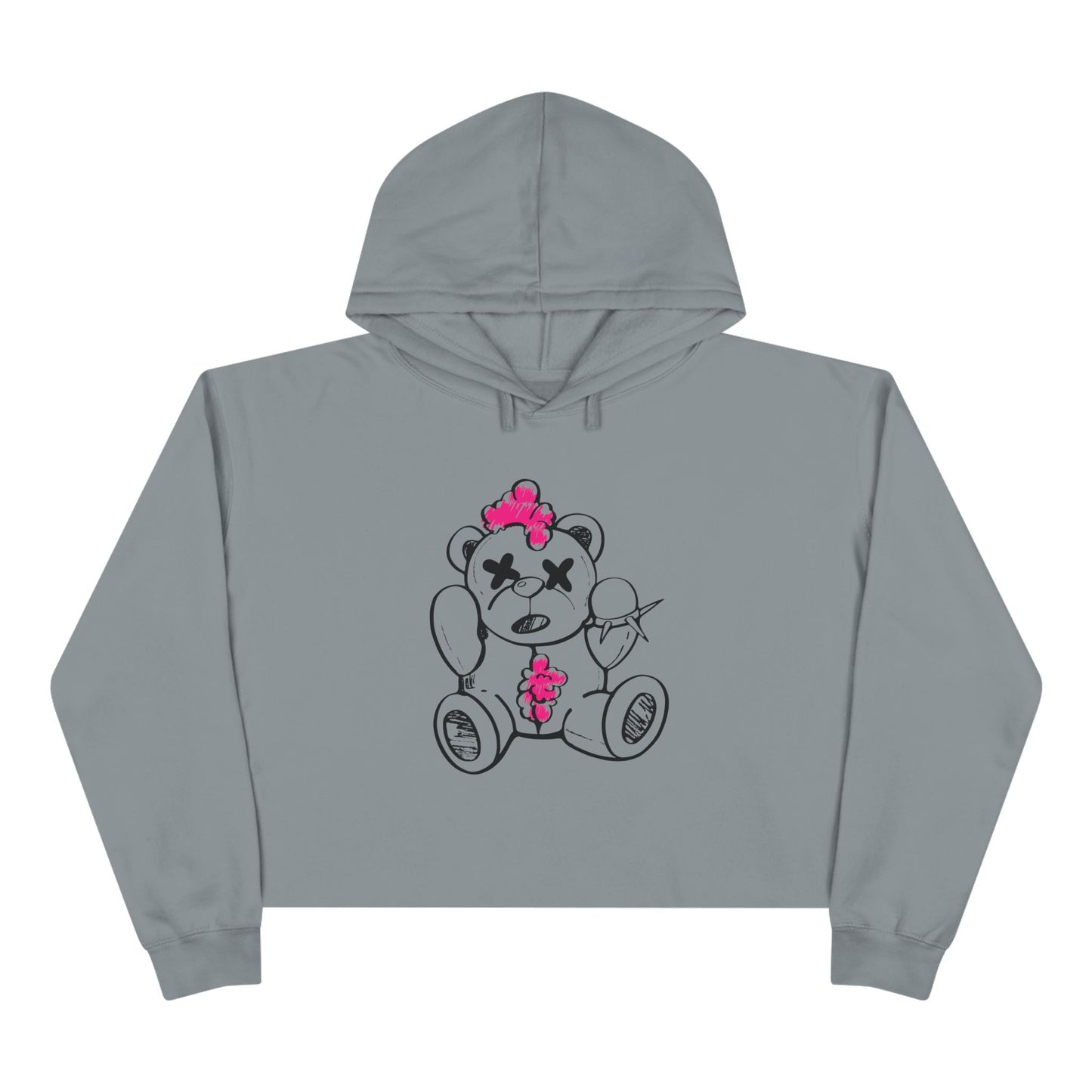 Chaos Bear Women's Crop Hoodie