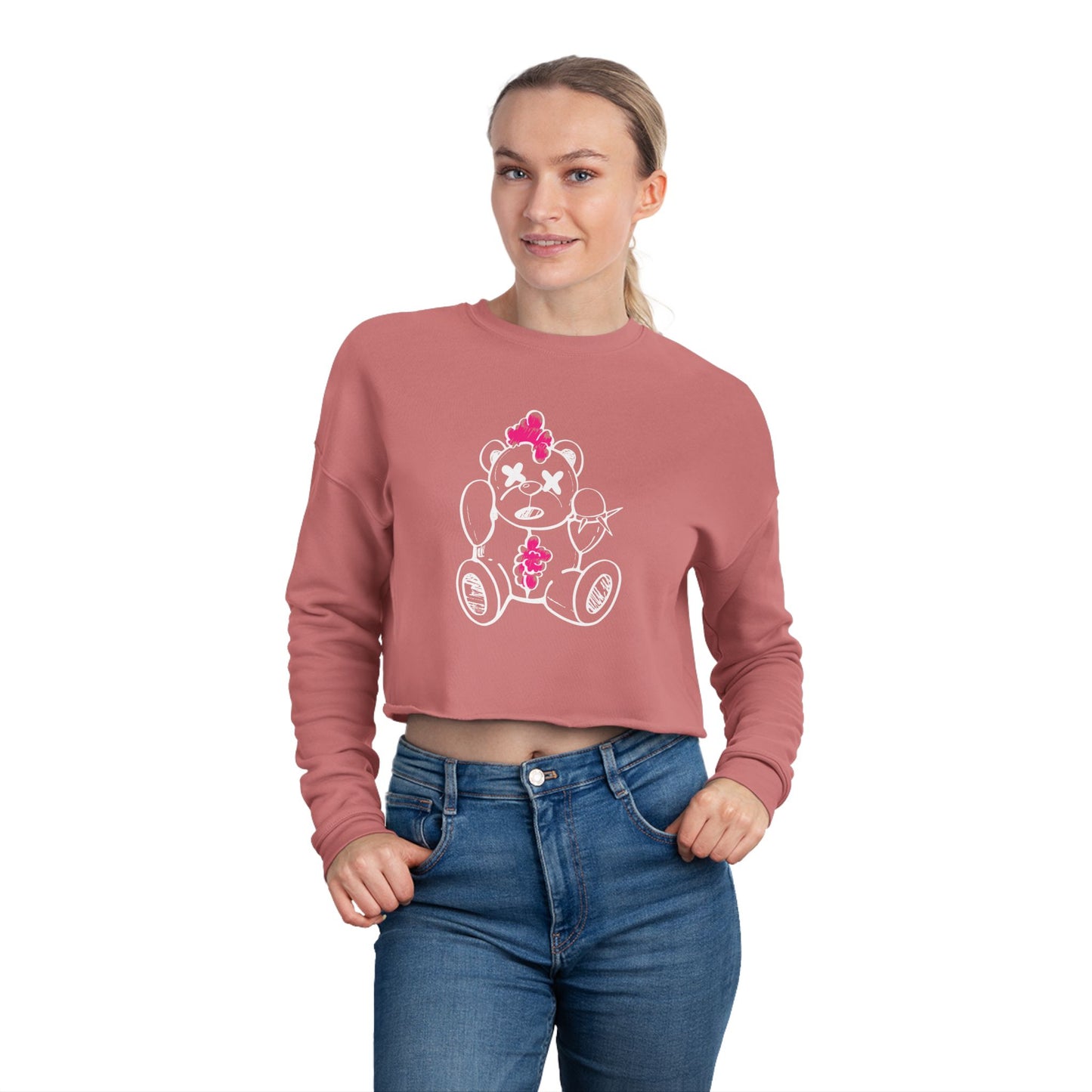 Chaos Bear Women's Cropped Sweatshirt