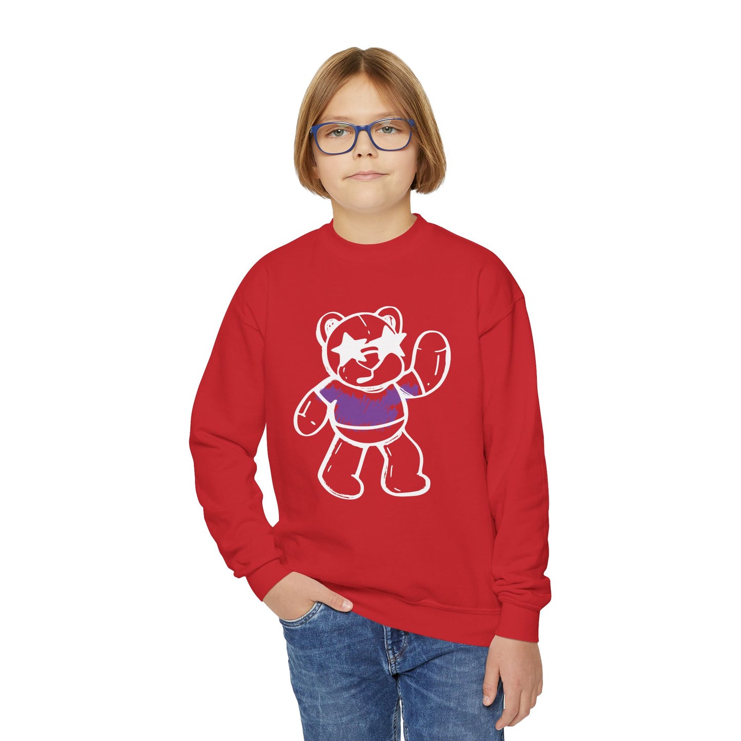 Chaos Bear Kids Crewneck Sweatshirt