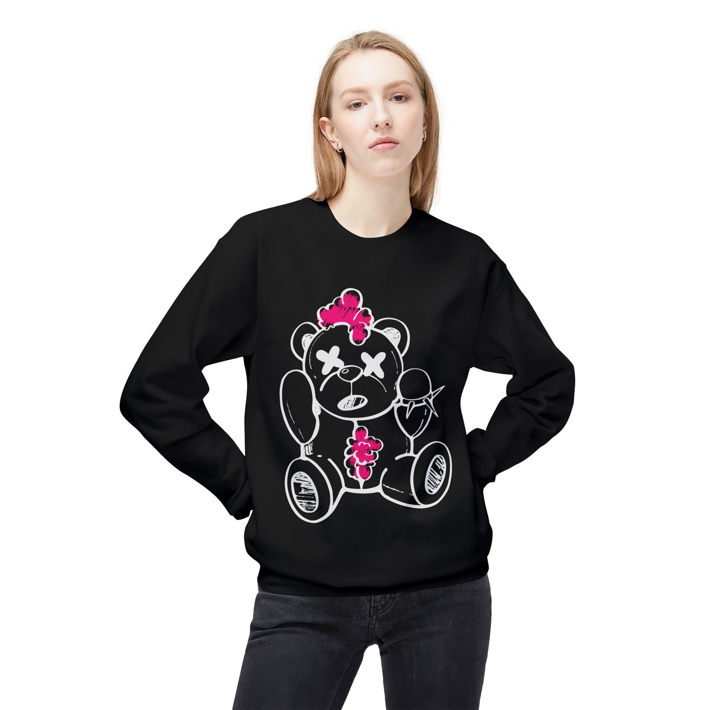 Chaos Bear Midweight Softstyle Fleece Crewneck Sweatshirt