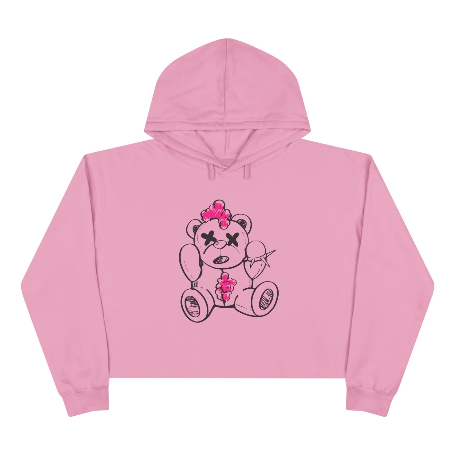 Chaos Bear Women's Crop Hoodie