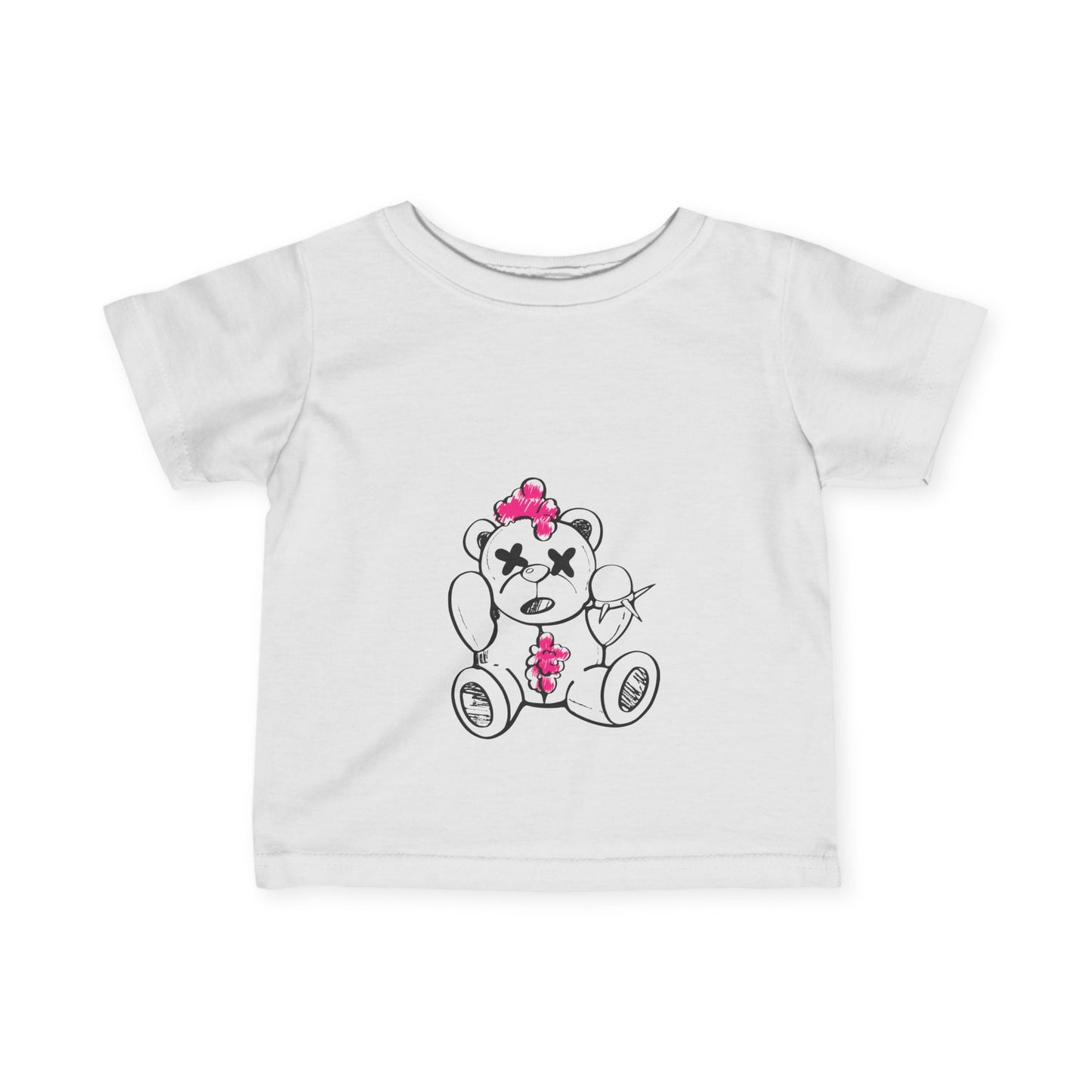 Pink Chaos Bear Baby and Toddler Jersey Tee