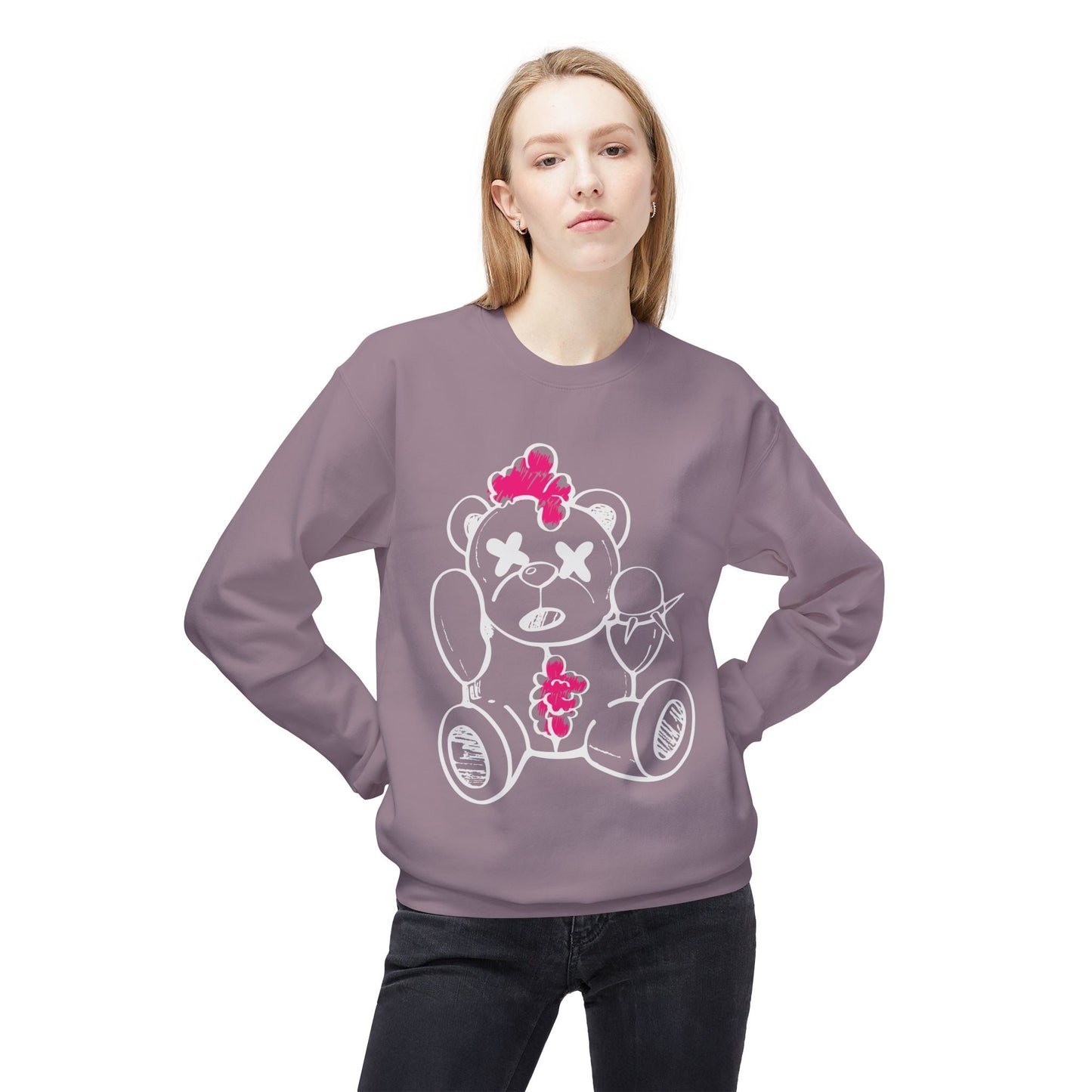 Chaos Bear Midweight Softstyle Fleece Crewneck Sweatshirt