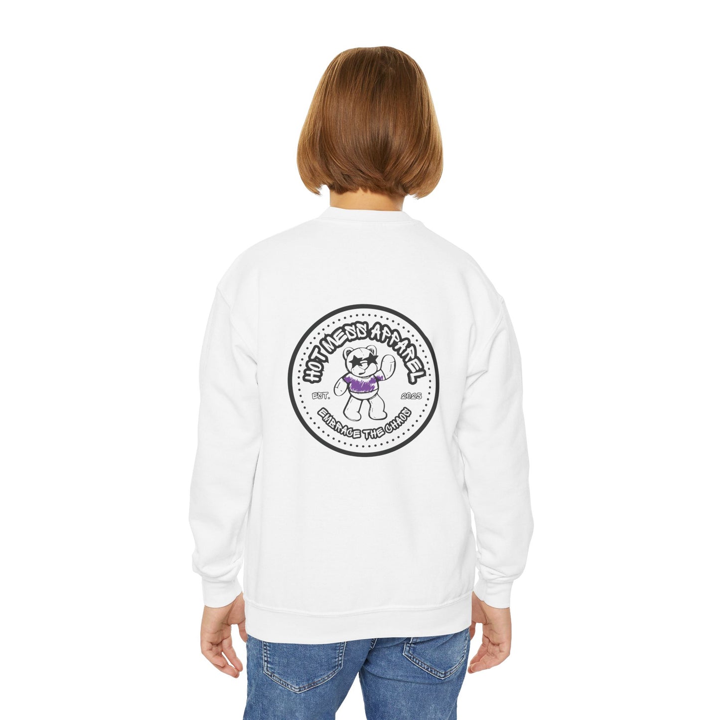 Chaos Bear Kids Crewneck Sweatshirt