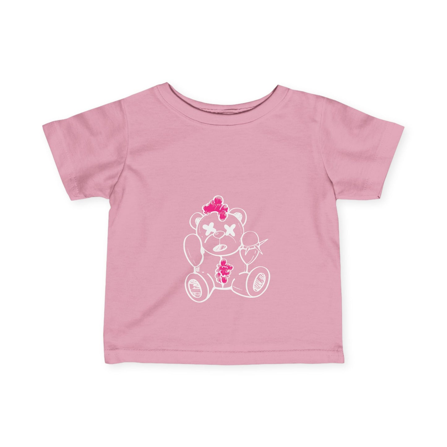 Pink Chaos Bear Baby and Toddler Jersey Tee