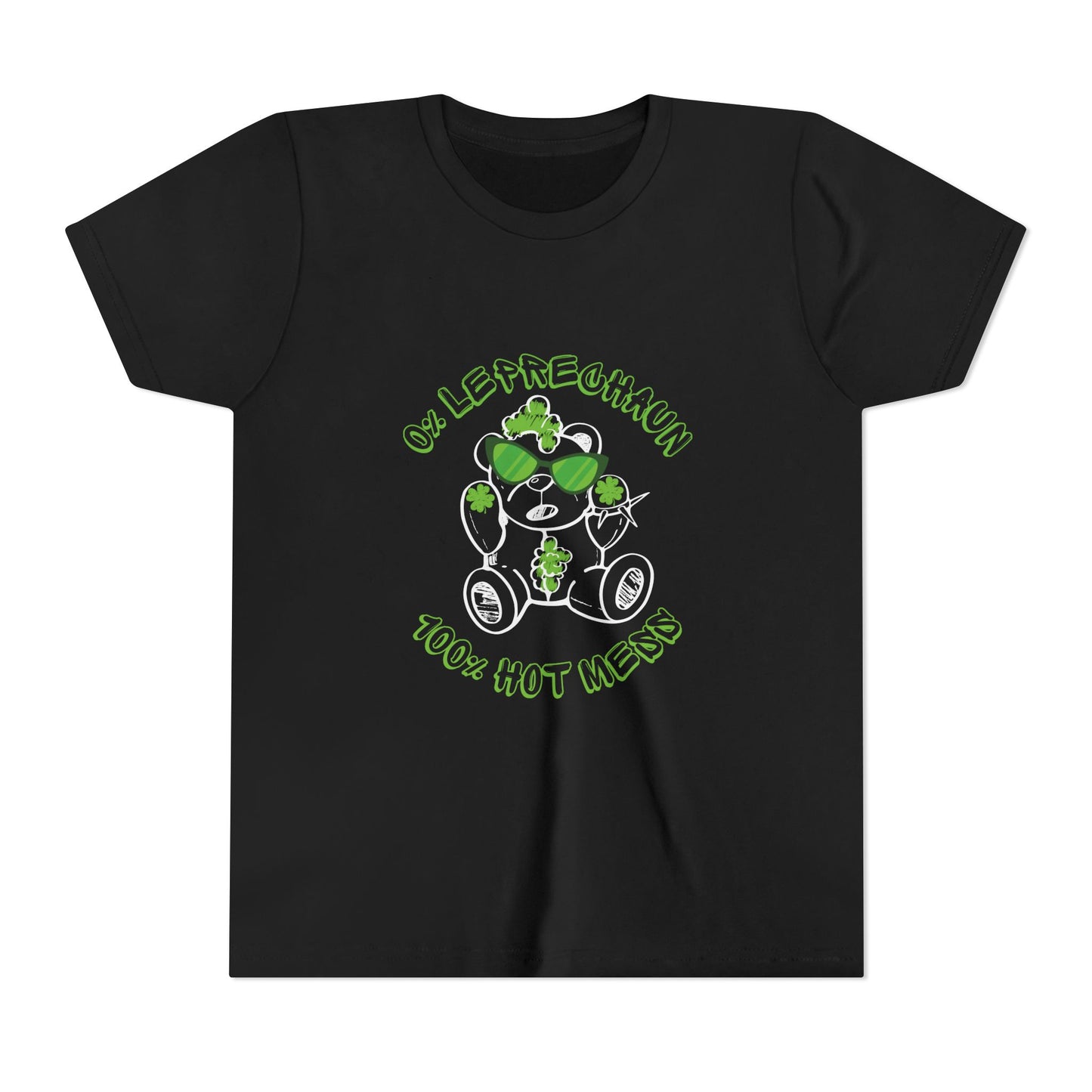 Leprechaun Chaos Bear Kids Short Sleeve Tee