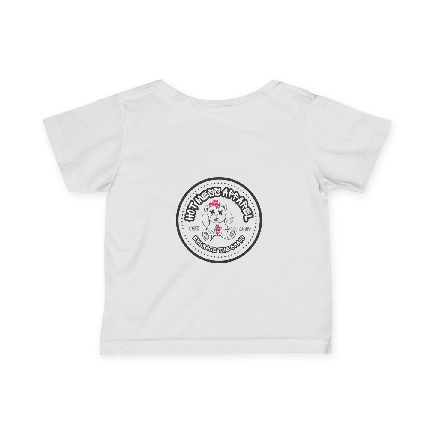 Pink Chaos Bear Baby and Toddler Jersey Tee