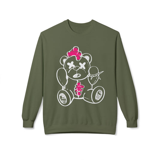 Chaos Bear Midweight Softstyle Fleece Crewneck Sweatshirt