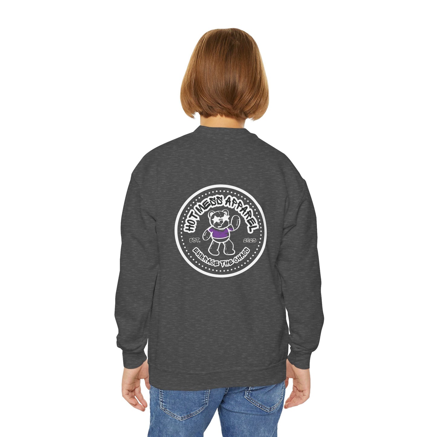 Chaos Bear Kids Crewneck Sweatshirt