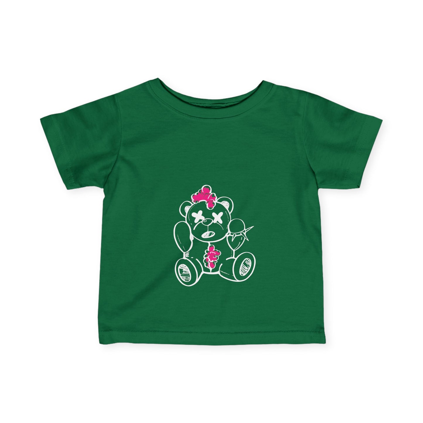 Pink Chaos Bear Baby and Toddler Jersey Tee