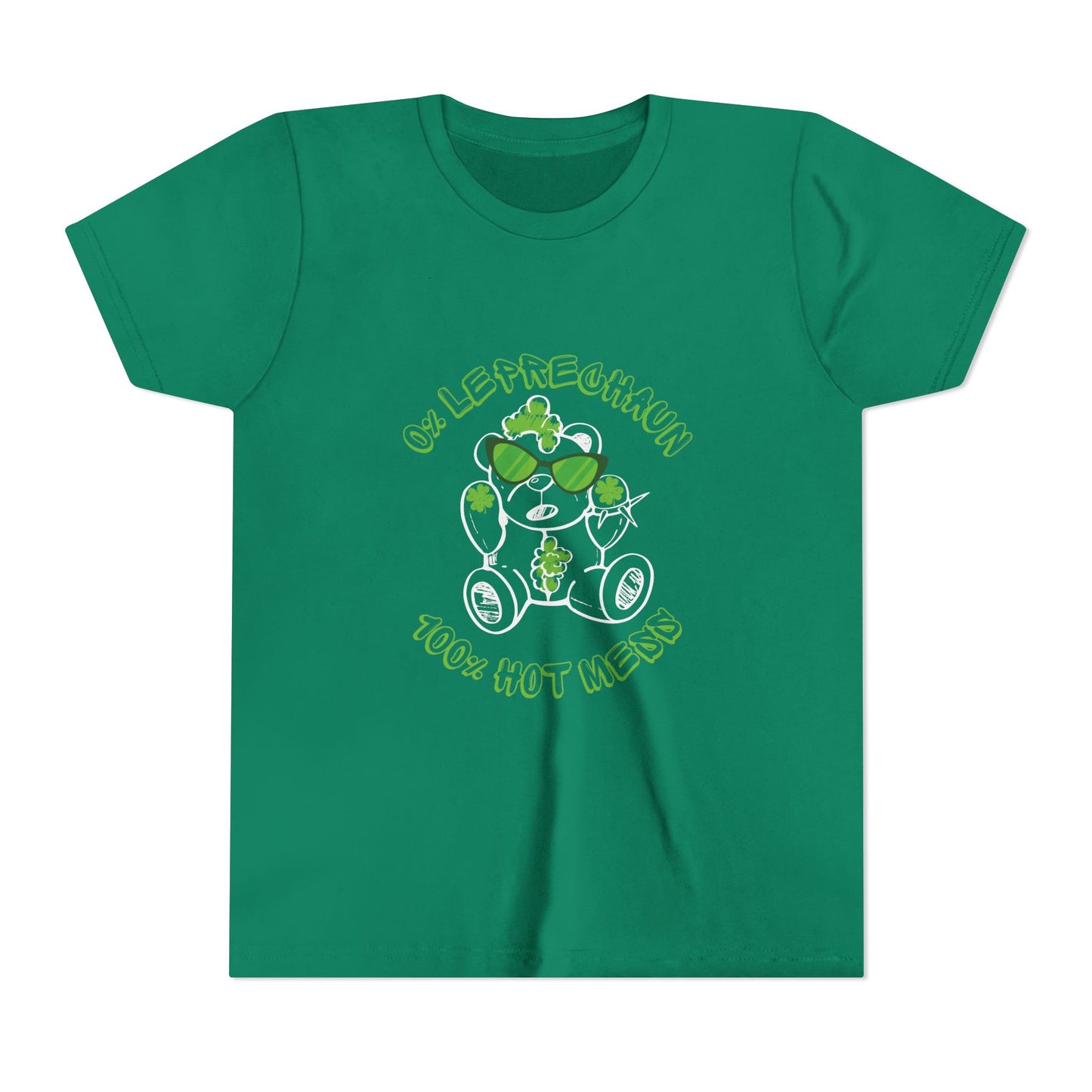 Leprechaun Chaos Bear Kids Short Sleeve Tee