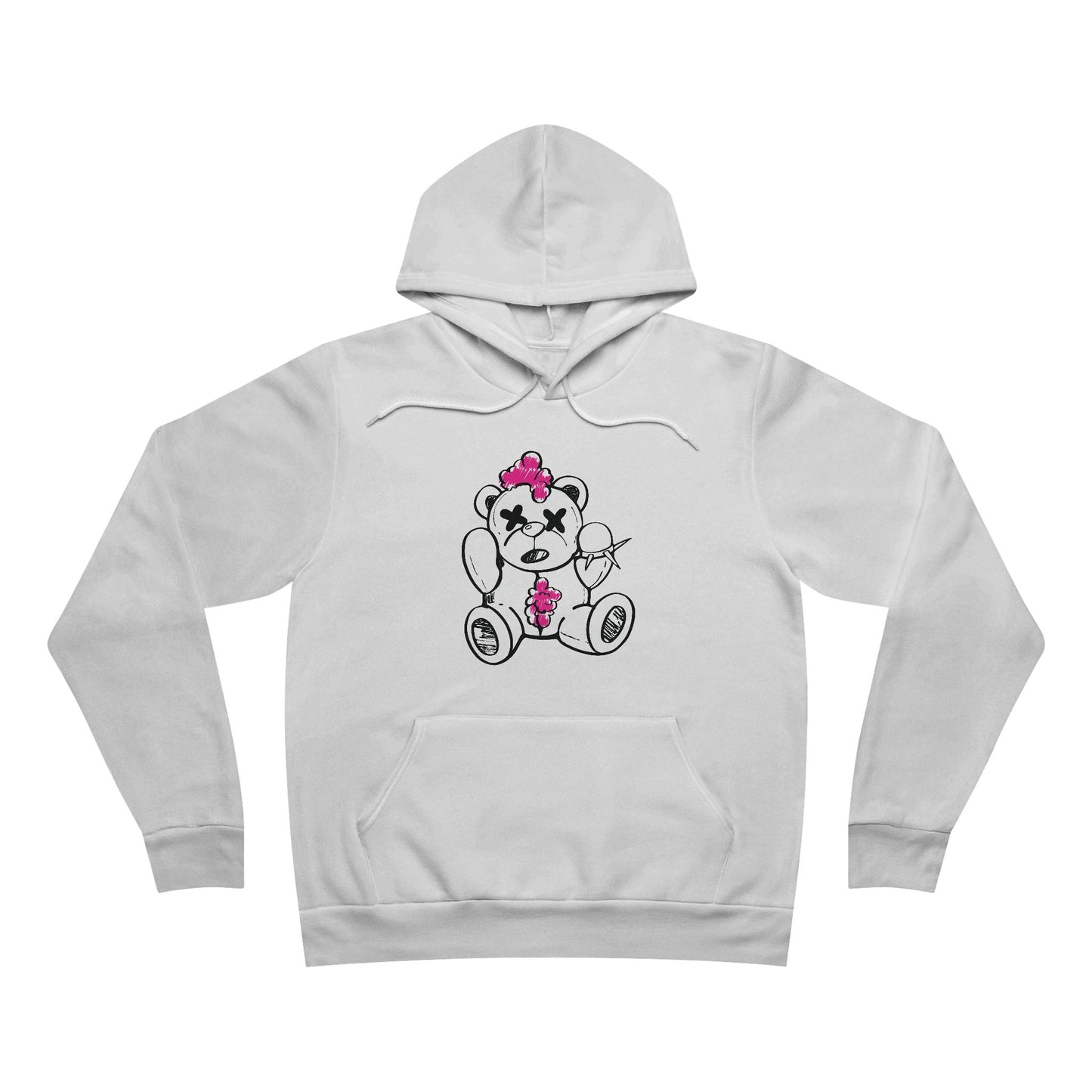 Chaos Bear Fleece Pullover Hoodie