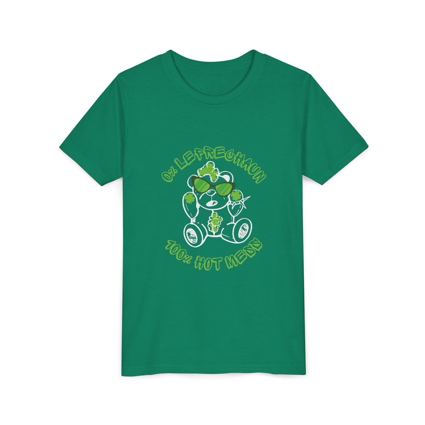 Leprechaun Chaos Bear Kids Short Sleeve Tee