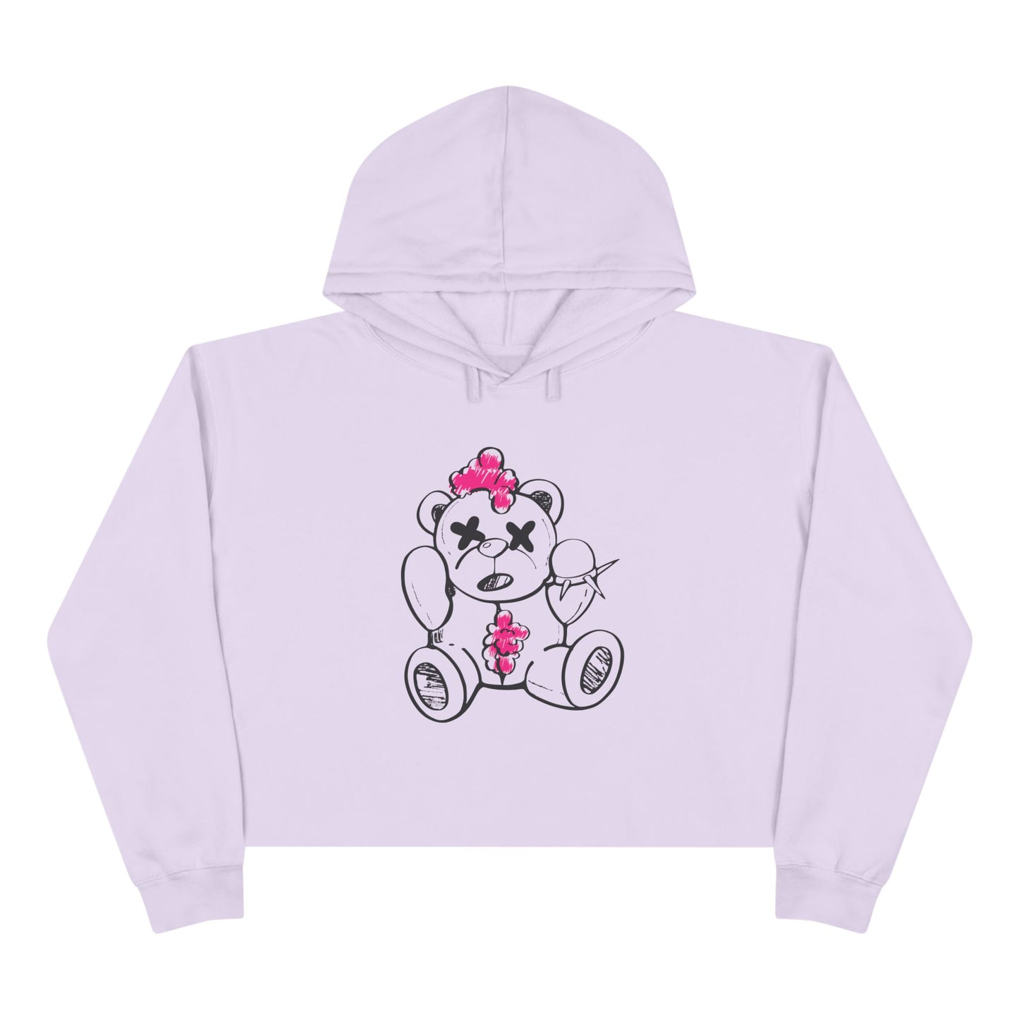 Chaos Bear Women's Crop Hoodie