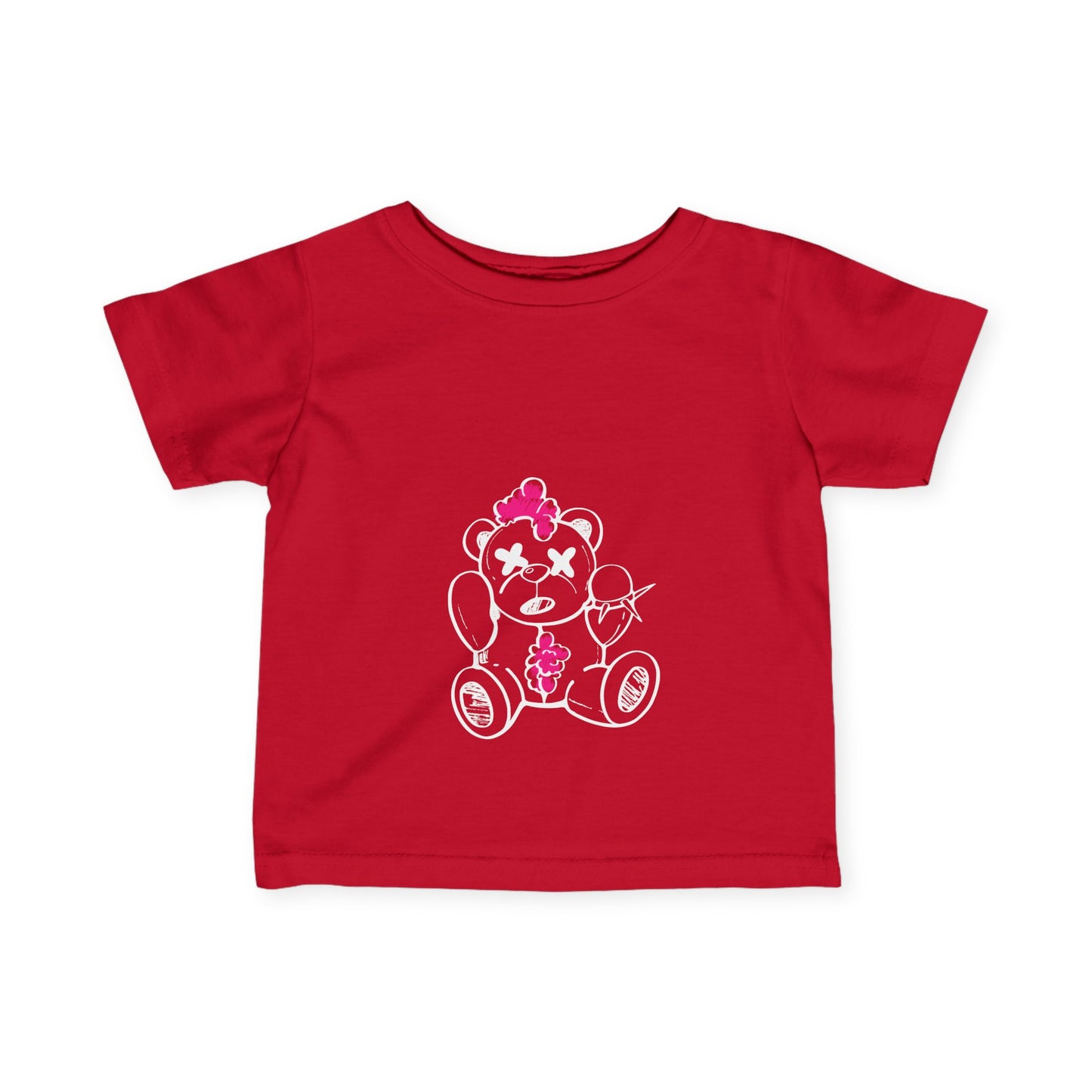 Pink Chaos Bear Baby and Toddler Jersey Tee