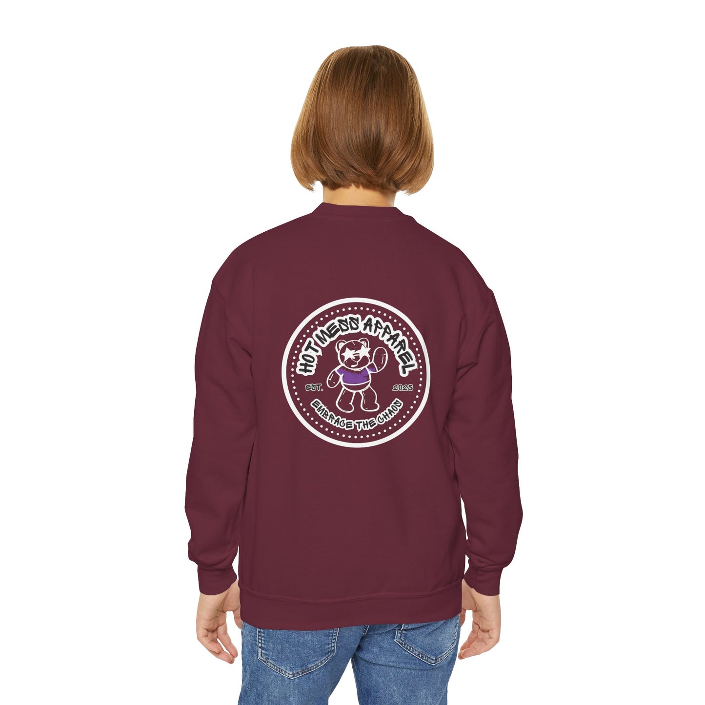 Chaos Bear Kids Crewneck Sweatshirt