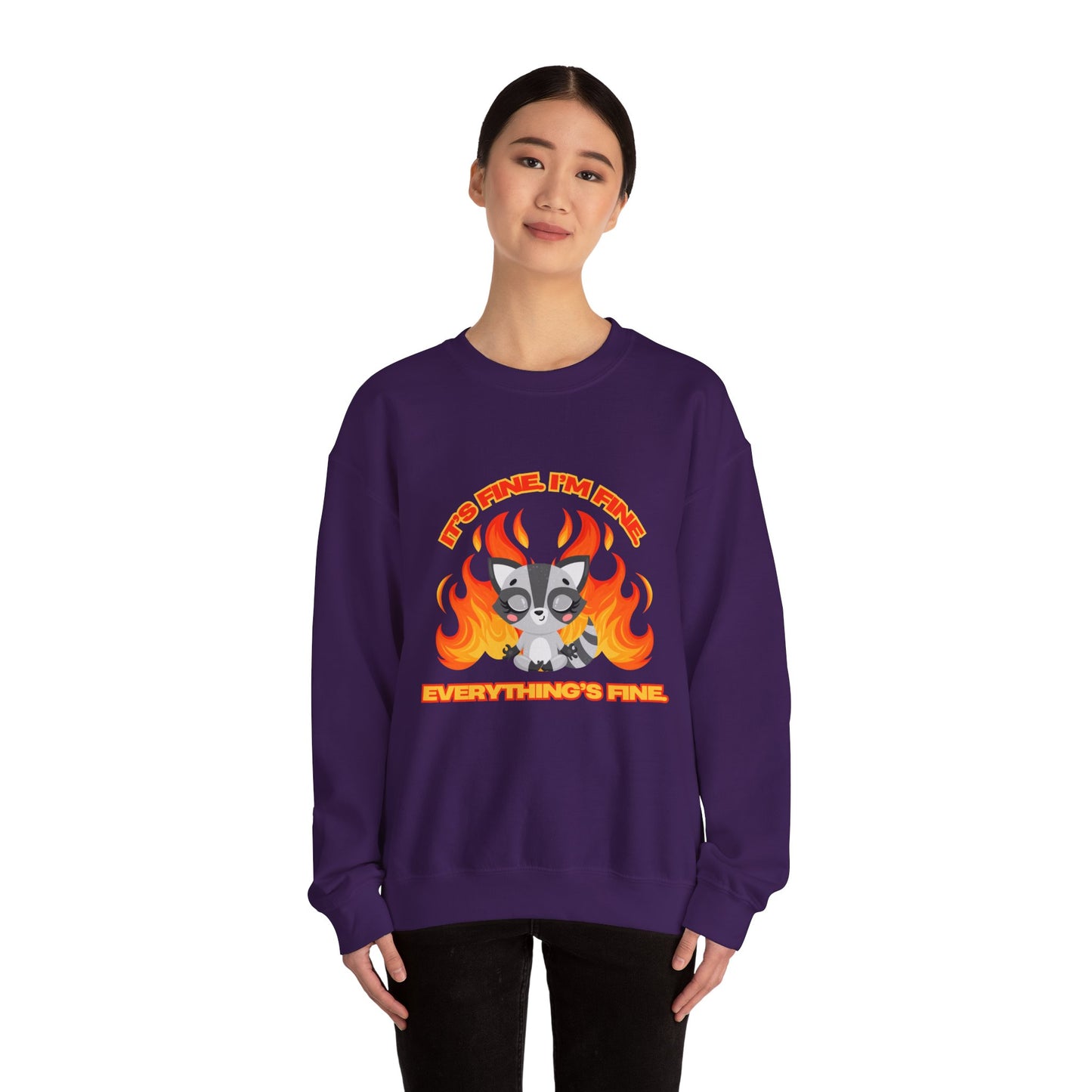 Everything's Fine Heavyweight Crewneck Sweatshirt